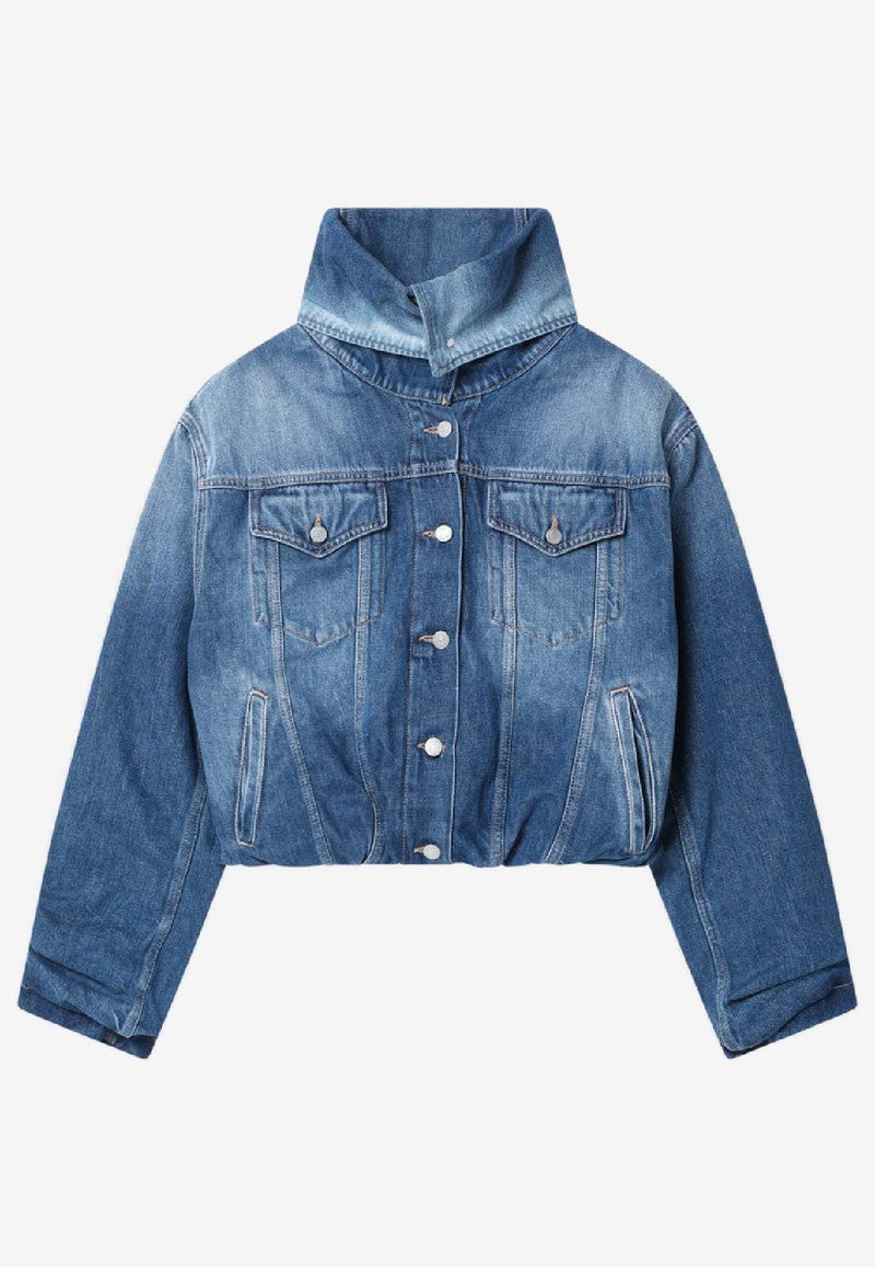 Acne Studios Faded Crinkled Denim Jacket Blue A90685DE/R_ACNE-863