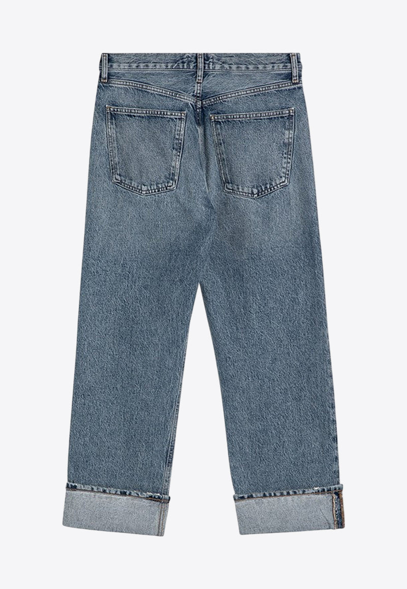 Agolde Fran Washed-Out Jeans Light Blue A9157C1206/Q_AGOLD-INVEN