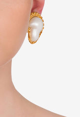 Moschino Morphed Pearl Clip-On Earrings A9173 8404 1606