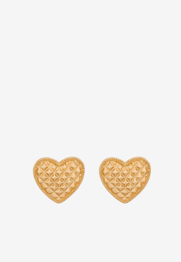 Moschino Punk Heart Clip-On Earrings A9174 8404 0606