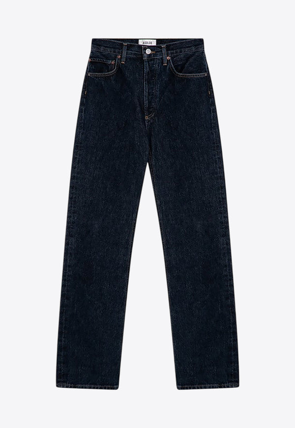 Agolde High-Rise Straight-Leg Jeans Blue A91871206/Q_AGOLD-PLSHD