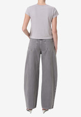 Agolde Kristen Voluminous High-Rise Jeans Gray A9221-1183GREY