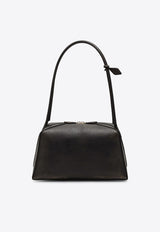 Alaïa Le Bouledogue Calf Leather Shoulder Bag Ebony AA1L2019I154LE/S_ALAIA-994