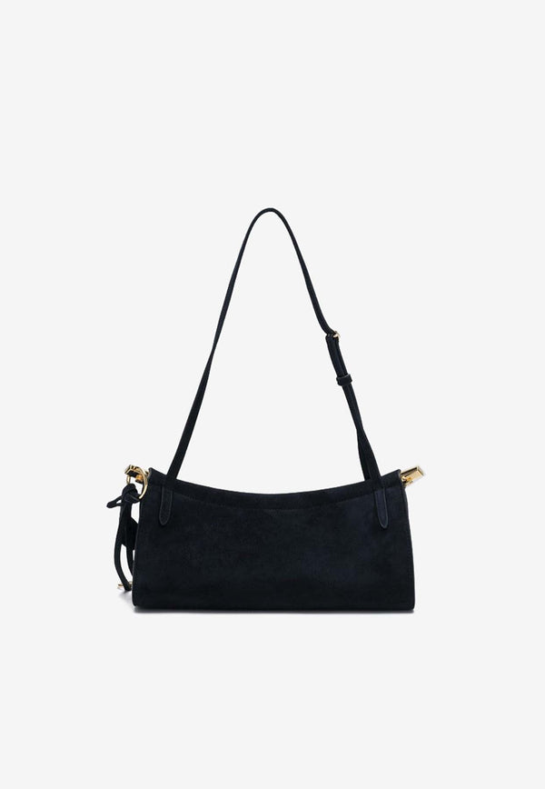 Alaïa Small Le Click East-West Suede Shoulder Bag Midnight Blue AA1S01426CA328SUE/R_ALAIA-537