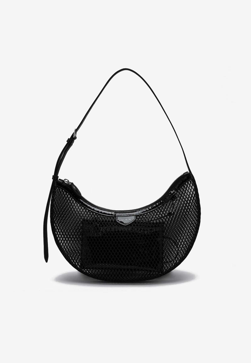 Alaïa One Piece Demi Lune Mesh Hobo Bag Black AA1S02731CA266PL/P_ALAIA-999