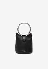 Alaïa Mini Ring Leather Bucket Bag Black AA1S02814CA515LE/P_ALAIA-999