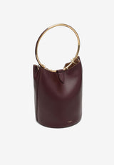 Alaïa Large Ring Bucket Bag in Calf Leather Brown AA1S02825CA515LE/P_ALAIA-719