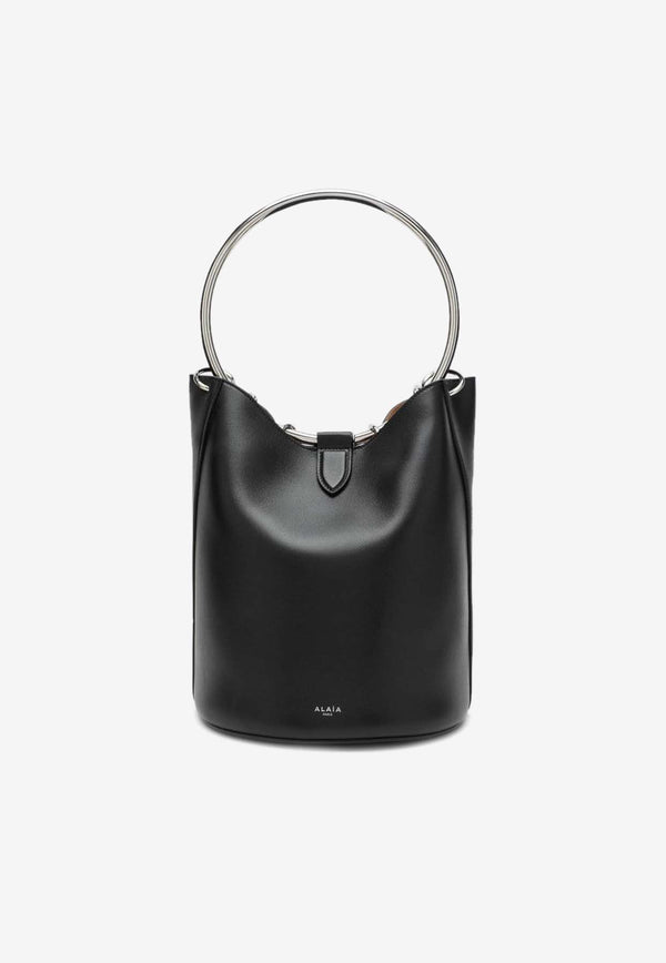 Alaïa Ring Bucket Bag in Calf Leather Black AA1S02825CA515LE/P_ALAIA-999