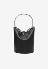 Alaïa Ring Bucket Bag in Calf Leather Black AA1S02825CA515LE/P_ALAIA-999