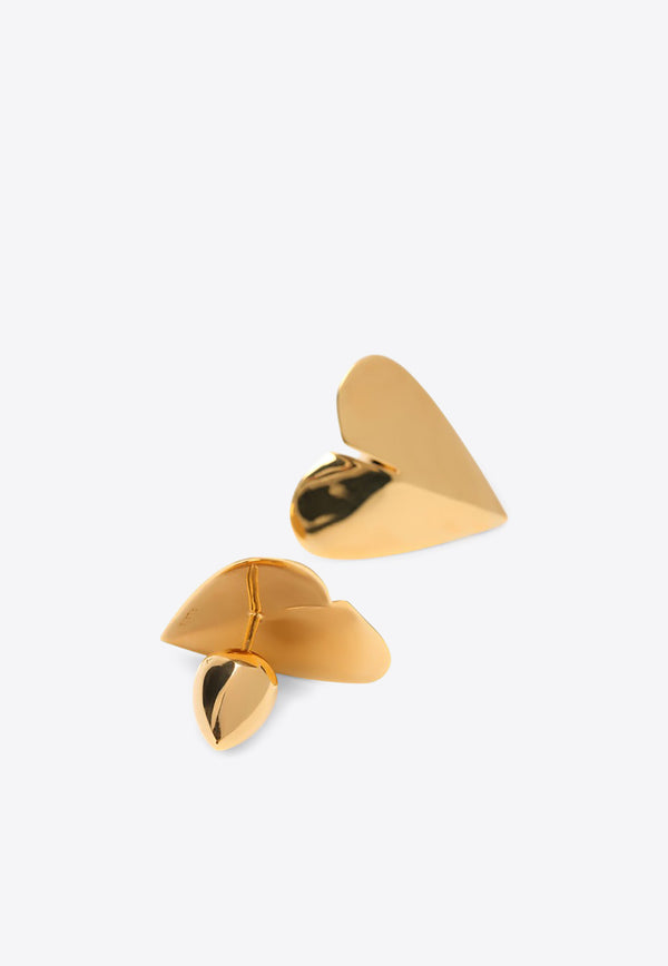 Alaïa Mini Le Coeur Brass Earrings Gold AA2B167LA006PR/R_ALAIA-220