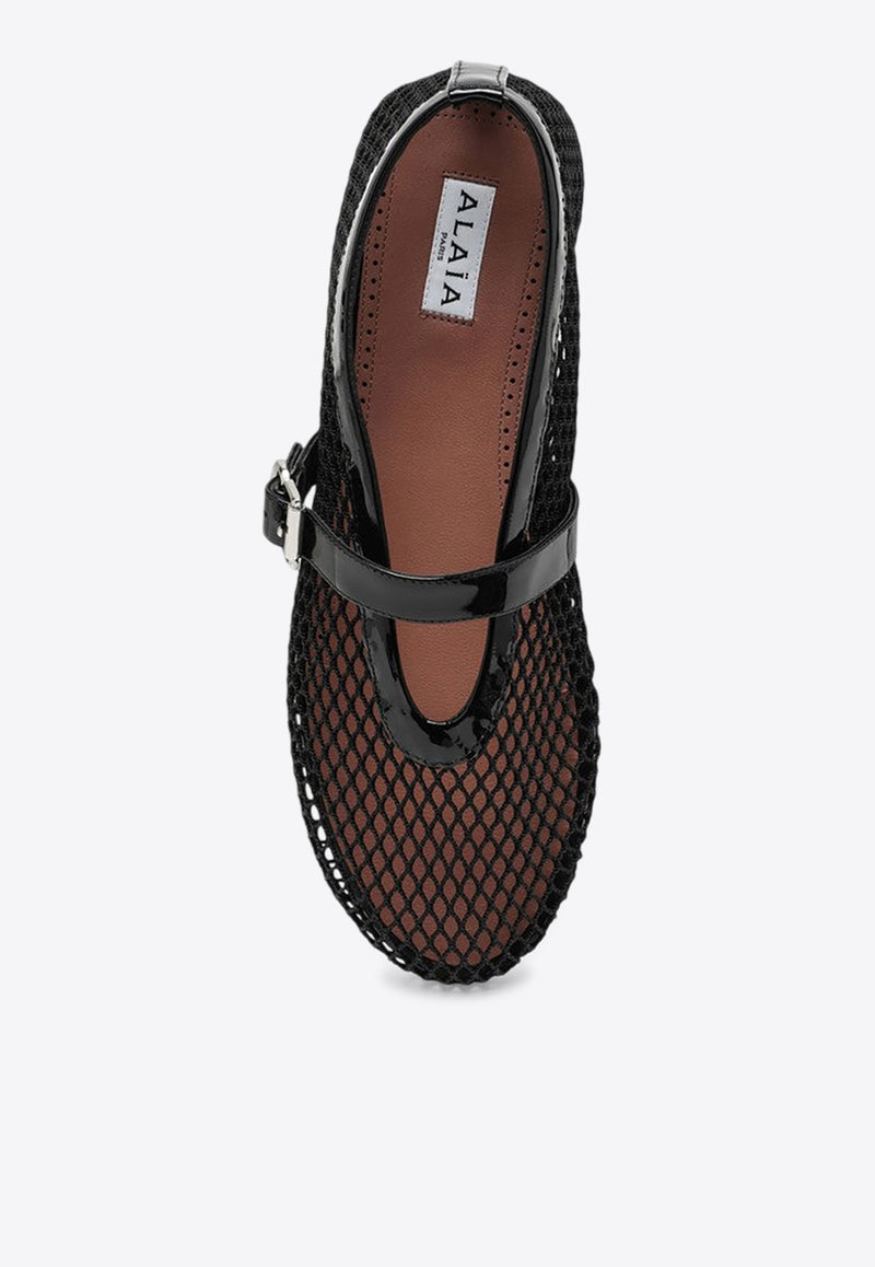 Alaïa Fishnet Ballet Flats AA3A029TK007LE/P_ALAIA-999 AA3A029TK007LE/P_ALAIA-999_500-39