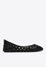 Alaïa Perforated Leather Ballet Flats  Black AA3A033CK247LE/Q_ALAIA-999