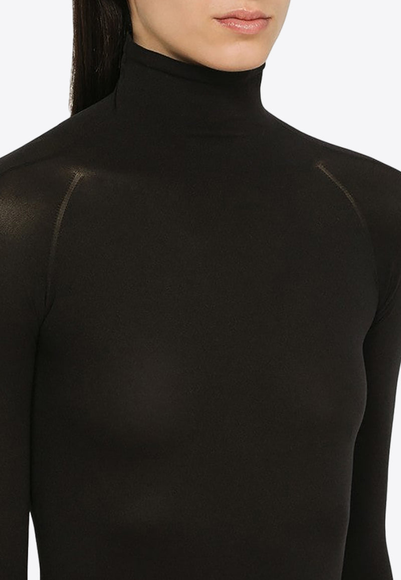 Alaïa Knitted Turtleneck Bodysuit Black AA9B02364M826NY/O_ALAIA-995
