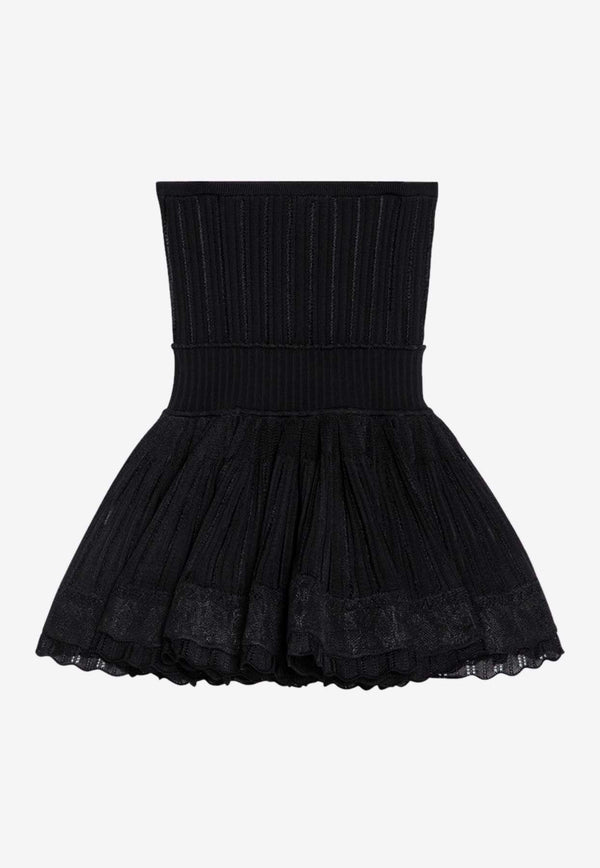 Alaïa Crinoline Strapless Peplum Top Black AA9H11096M712CO/P_ALAIA-995