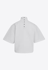 Alaïa High-Neck Cropped Top White AA9I0007J068BCO/R_ALAIA-000