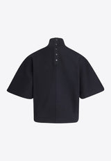 Alaïa High-Neck Cropped Top Black AA9I0007J068BCO/R_ALAIA-995