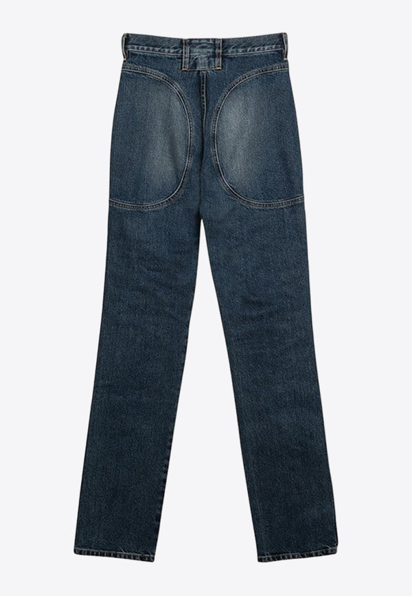 Alaïa High-Waisted Washed Jeans Blue AA9P02205T536DE/O_ALAIA-525