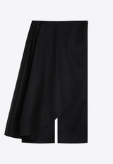 Alaïa Asymmetrical Wide-Leg Skirt Pants AA9P02526T615CO/P_ALAIA-995 AA9P02526T615CO/P_ALAIA-995_108-38