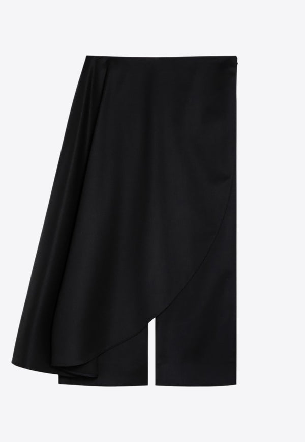 Alaïa Asymmetrical Wide-Leg Skirt Pants AA9P02526T615CO/P_ALAIA-995 AA9P02526T615CO/P_ALAIA-995_108-38