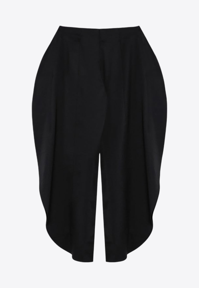 Alaïa Rounded Petal Wool Pants Black AA9P02606T615WO/P_ALAIA-995