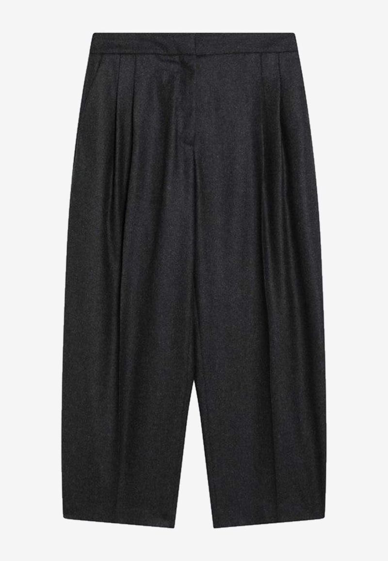 Alaïa Flannel Tailored Pants Gray AA9P1254W011BWO/R_ALAIA-840