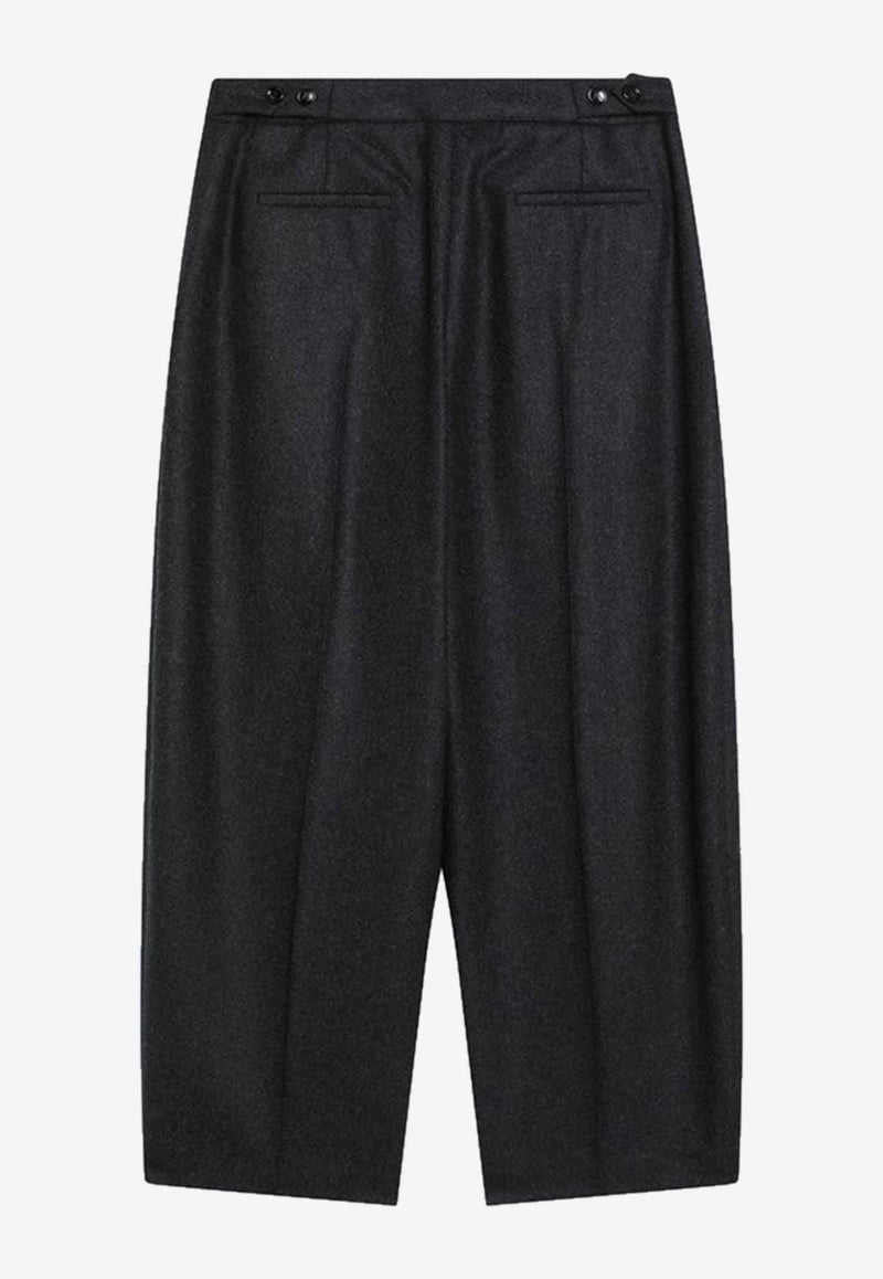Alaïa Flannel Tailored Pants Gray AA9P1254W011BWO/R_ALAIA-840