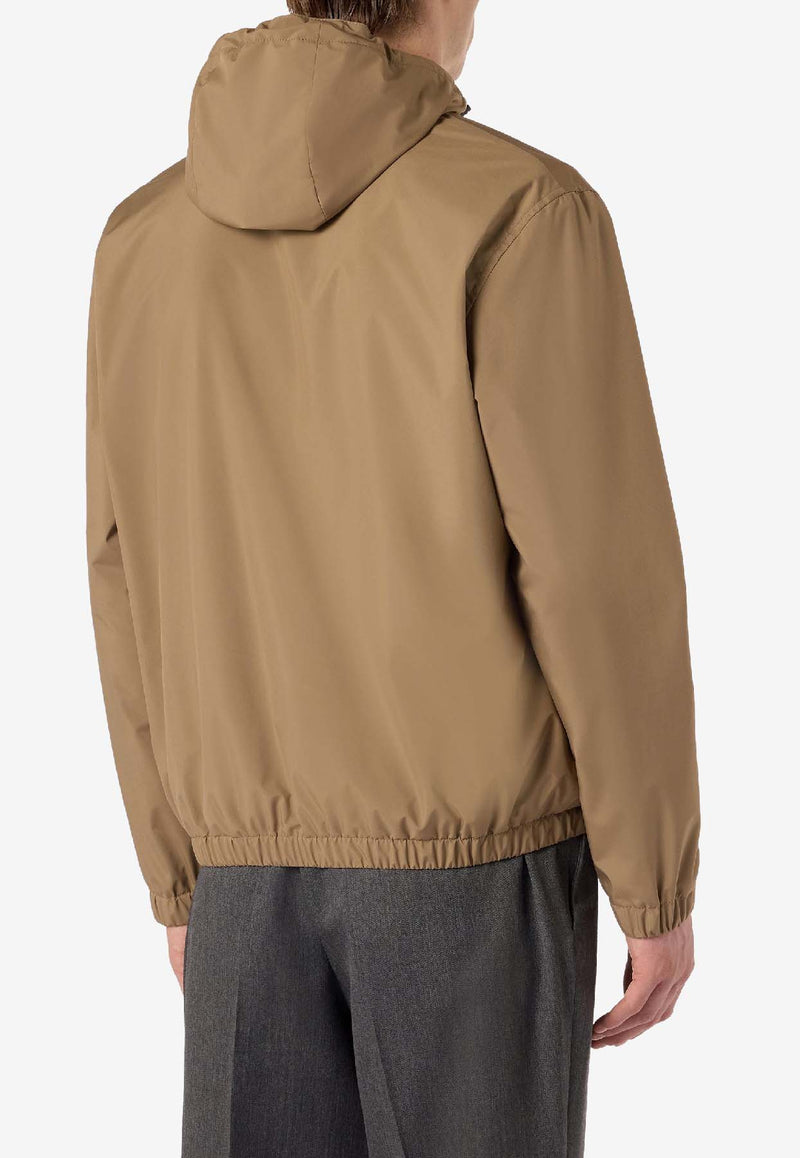 Lardini Water-Proof Windbreaker Jacket Camel AACONERY_CAMEL