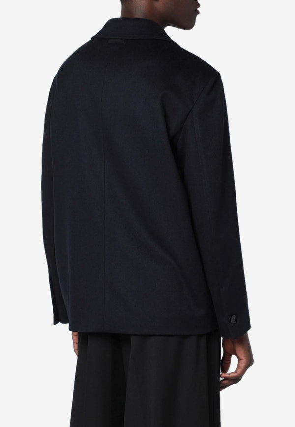 Lardini Zip-Up Wool Jacket Blue AACULKINCN65602/R_LARDI-850