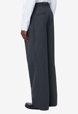 Lardini Straight-Leg Tailored Pants Gray AAMIGIOAAIF65425/R_LARDI-990