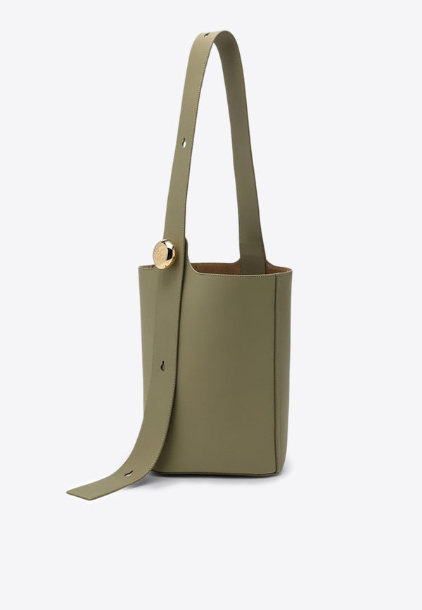 Loewe Medium Pebble Bucket Bag Green AANBBBWX01LE/P_LOEW-4787