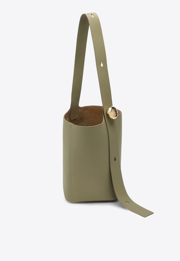 Loewe Medium Pebble Bucket Bag Green AANBBBWX01LE/P_LOEW-4787