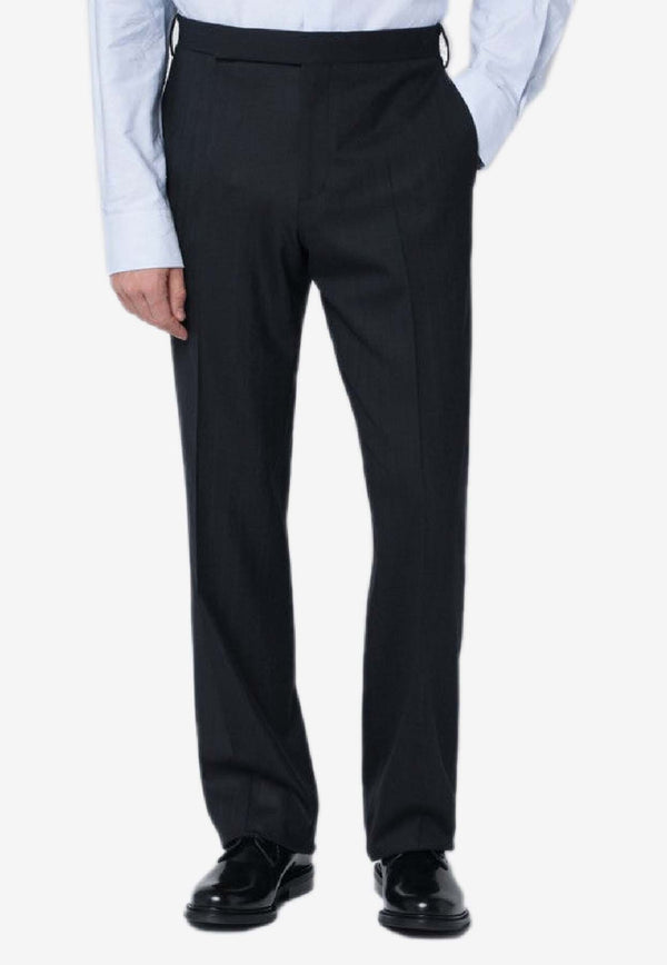 Lardini Straight-Leg Tailored Pants Blue AAPALUAAIF65430/R_LARDI-850