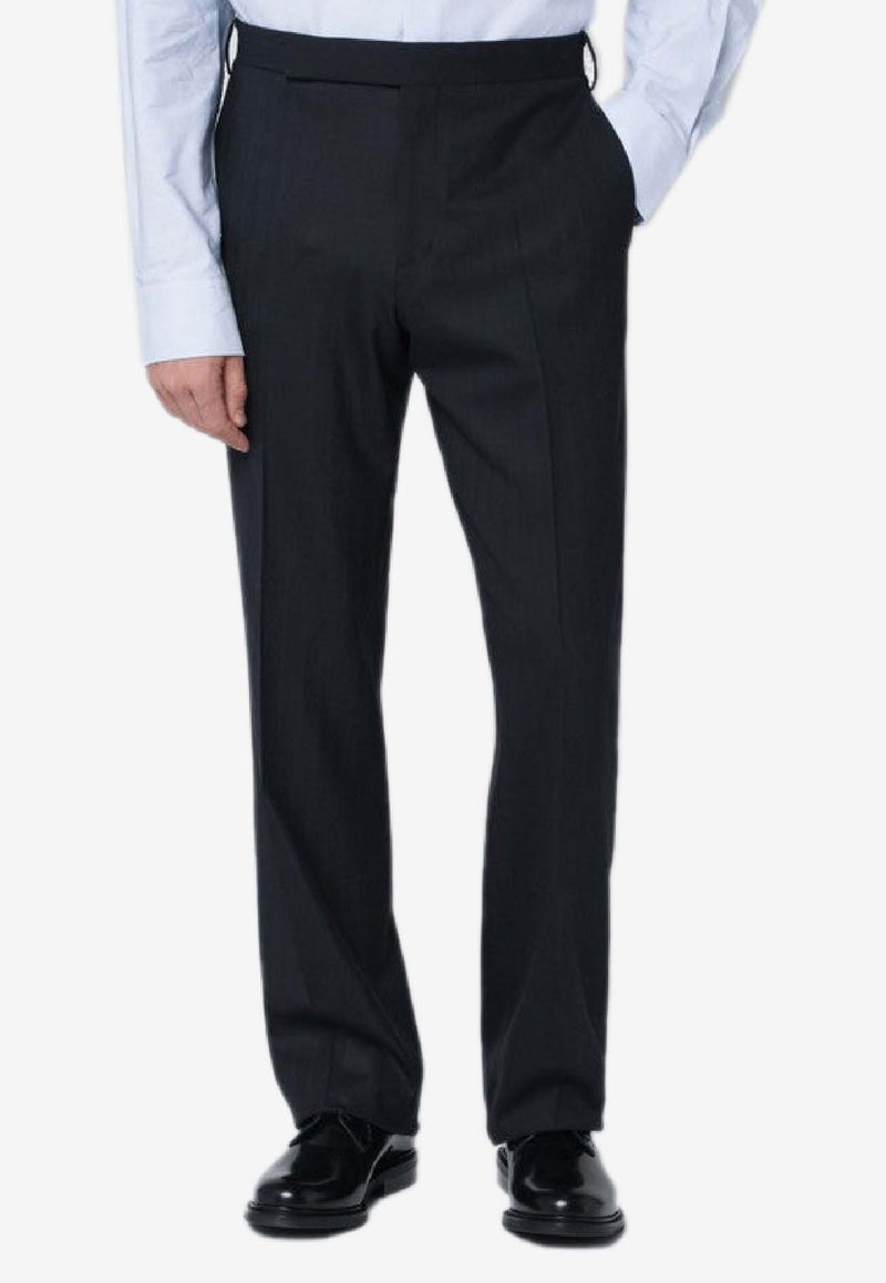 Lardini Straight-Leg Tailored Pants Blue AAPALUAAIF65430/R_LARDI-850