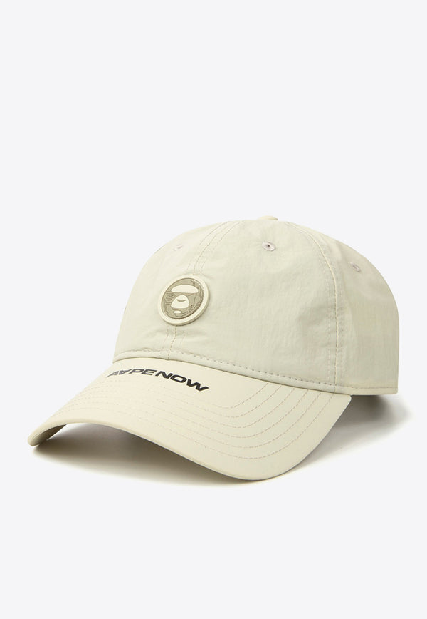 AAPE Logo Patched Baseball Cap Ivory