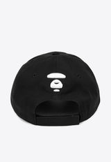 AAPE Logo Baseball Cap AAPCPM5227XXNBKXBLACK