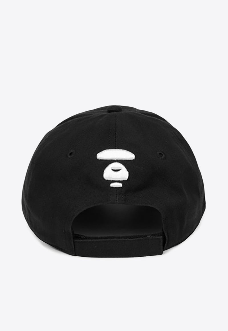 AAPE Logo Baseball Cap AAPCPM5227XXNBKXBLACK