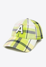 AAPE Logo Plaid Baseball Cap AAPCPM5259XAMGREEN