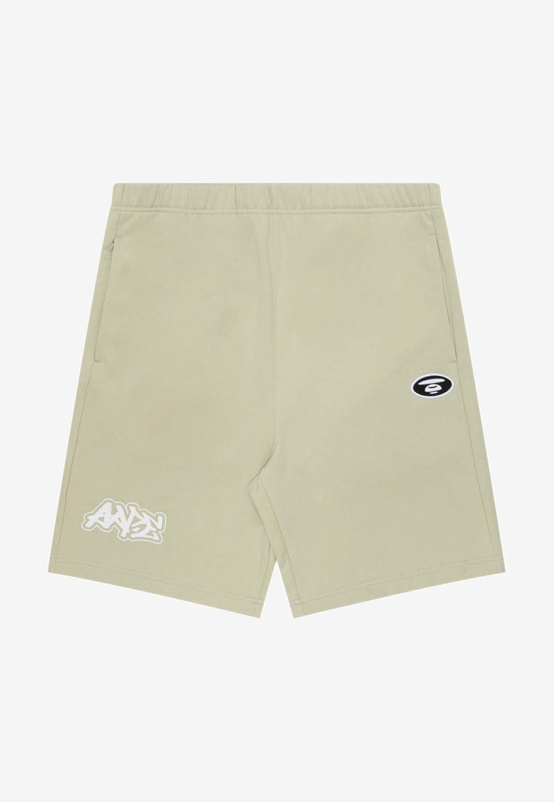 AAPE Moonface Track Shorts AAPSPMA695XXMGREGREEN