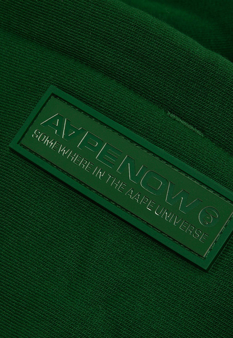 AAPE Moonface Logo Gradient Hoodie AAPSWMB325XXNGRXGREEN