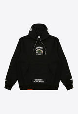 AAPE Apper Logo Hoodie AAPSWMB378XXNBKXBLACK