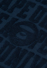 AAPE All-Over Logo-Embossed T-shirt AAPTEM1477XXMNYXNAVY