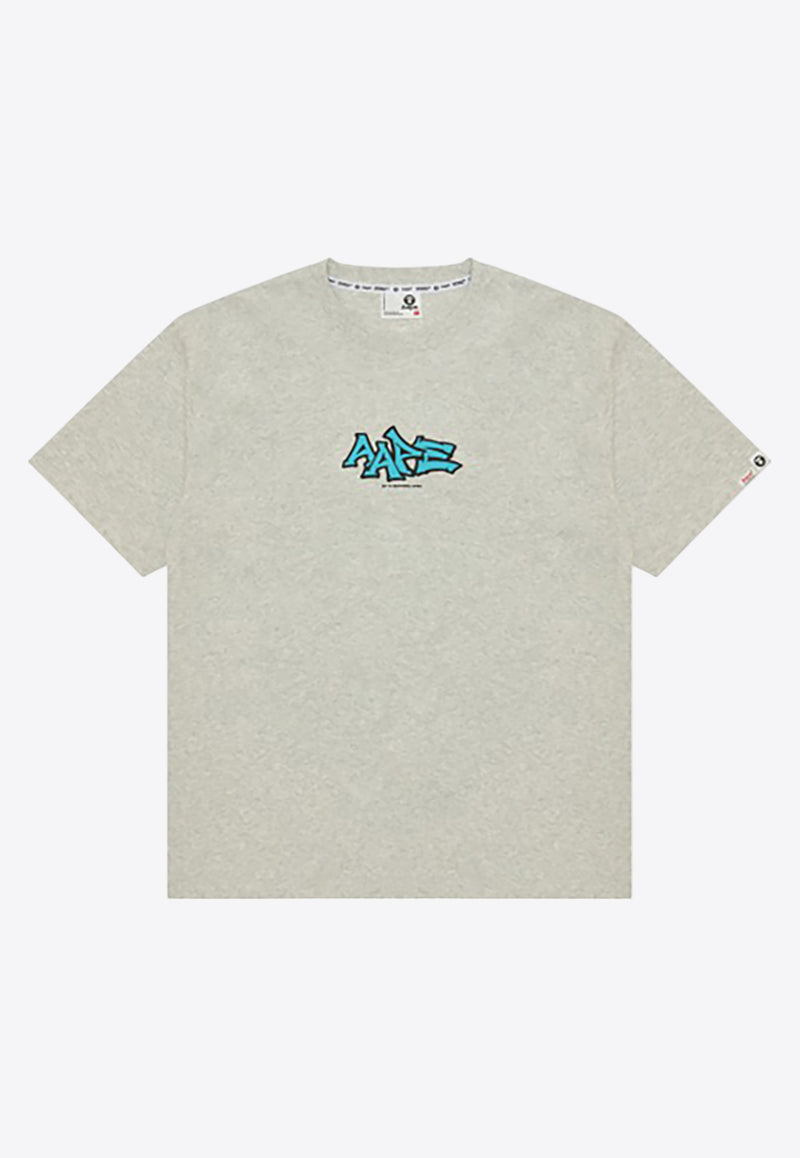 AAPE Logo Short-Sleeved T-shirt AAPTEM1553XANWH2WHITE MULTI