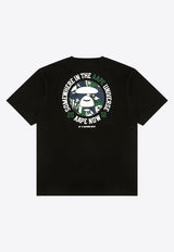 AAPE Logo Short-Sleeved T-shirt AAPTEM1562XXNBKXBLACK