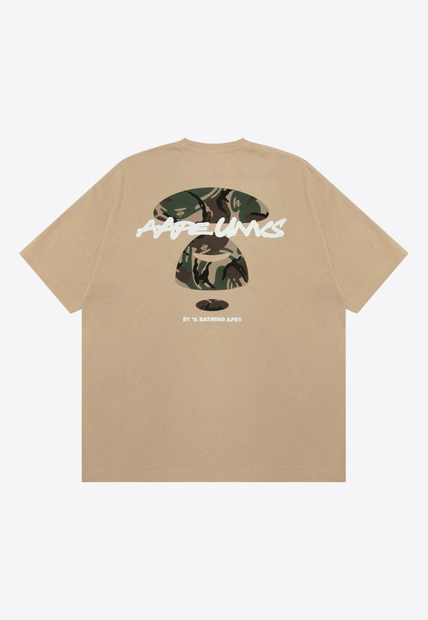 AAPE Moonface Logo Short-Sleeved T-shirt AAPTEM1564XXNBGEBEIGE