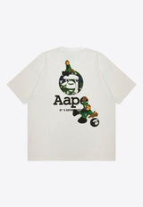 AAPE Logo Short-Sleeved T-shirt AAPTEM1574XXNWHXWHITE