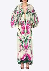 F.R.S Europa Silk Floral Maxi Kaftan Multicolor AB008791 TE00883_MULTI COLO