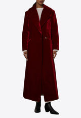 Abadia Petra Visible Lining Long Overcoat AB100090BURGUNDY