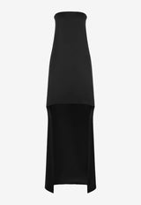 Tom Ford Asymmetric Strapless Maxi Dress Black AB3635-FAX1524 NAA