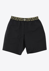 Versace La Greca Swim Shorts Black ABU01023-A232415-A80G