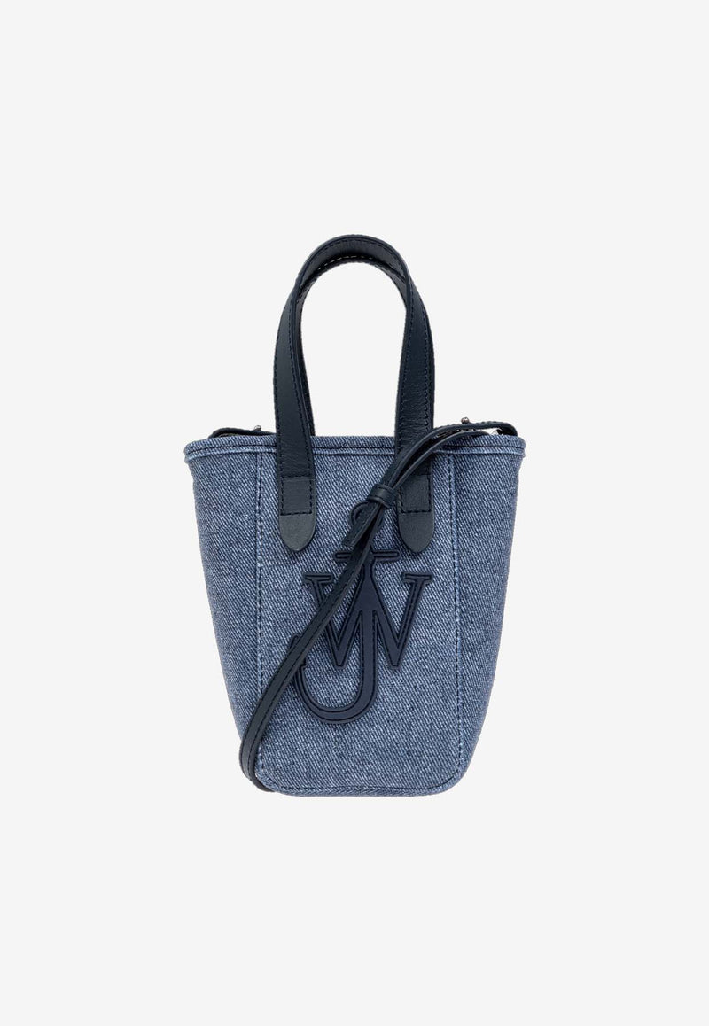 JW Anderson Mini Belt Denim Tote Bag Blue AC0380_FA0385_800